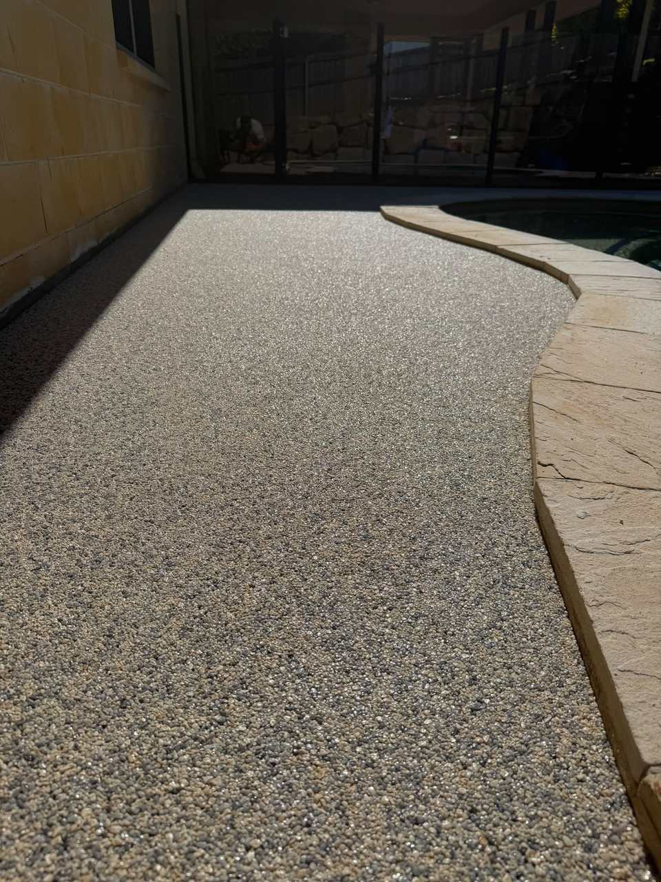 Reedy Creek pool surround finish